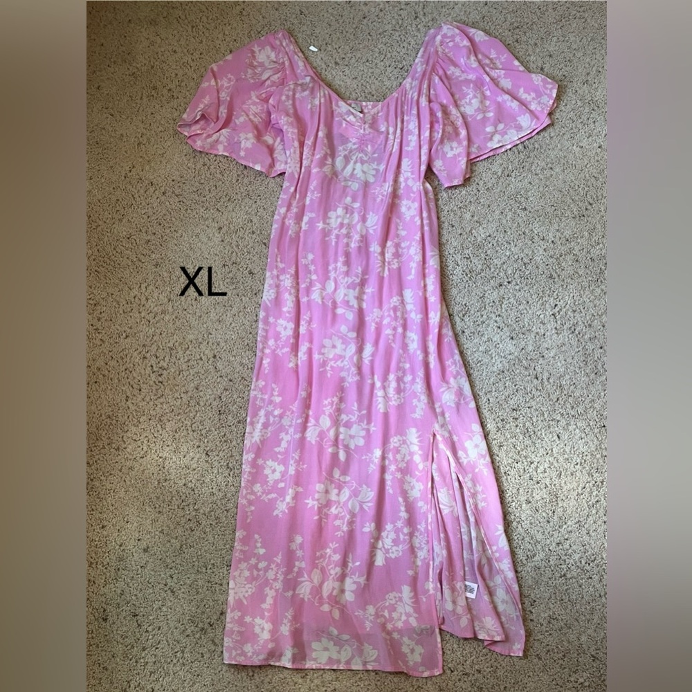 Target Pink Floral Maxi Robe